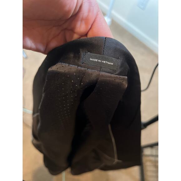 JF J Ferrar Slim 40 L men evening edition animal print tuxedo blazer jacket1059 - Picture 8 of 9